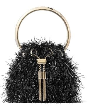 Jimmy Choo Micro Bon Bon Top-Handle Bag - Black