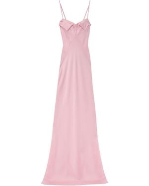 McQueen Silk Maxi Dress - Pink