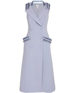 Huishan Zhang Emerson Blazer Midi Dress - Purple