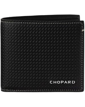 Chopard Mini Leather Racing Bifold Wallet - Black