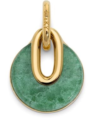 Monica Vinader X Kate Young Vermeil And Aventurine Pendant - Green