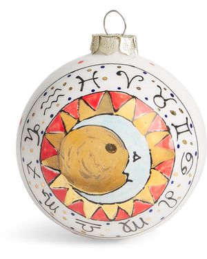 Jayne Redmond Ceramic Sun Moon Bauble - Metallic