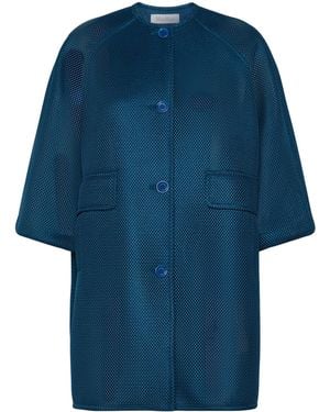 Max Mara Jersey Mesh Jacket - Blue