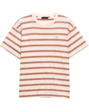Prada Cotton Stripe T-Shirt - Pink
