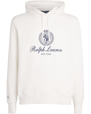 Polo Ralph Lauren Cotton-Blend Polo Crest Hoodie - White