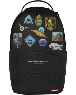 Sprayground Embossed Patch Backpack - Black