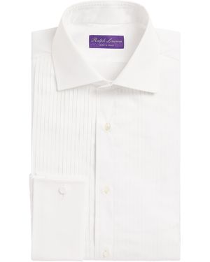 Ralph Lauren Cotton Tuxedo Dress Shirt - White