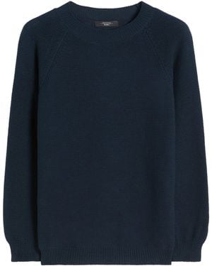 Weekend by Maxmara Cotton Knitted Jumper - Blue