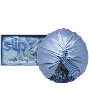 Slip Mulberry Silk Head Wrap - Blue