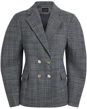 Fabiana Filippi Virgin Wool Balloon Blazer - Grey