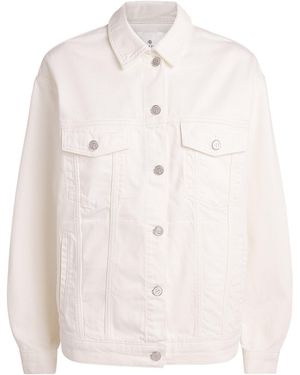 Anine Bing Rory Denim Jacket - White