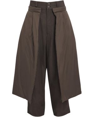 IM MEN Detachable Linear Switch Trousers - Grey