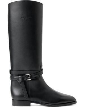 Ralph Lauren Leather Donnely Boots - Black