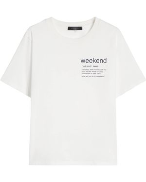 Weekend by Maxmara Cotton Logo T-Shirt - White