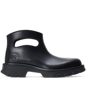 Loewe Leather Bobby Boots - Black