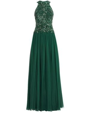 Zuhair Murad Silk Embellished Sleeveless Gown - Green
