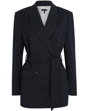 Rag & Bone Tie-Waist Virginia Blazer - Blue