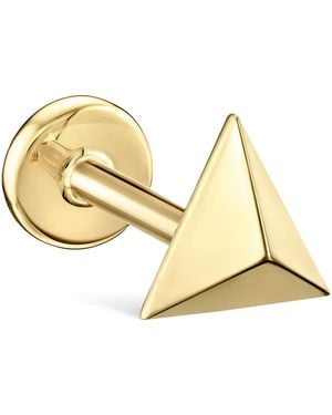 Maria Tash Faceted Triangle Threaded Stud Earring - Metallic
