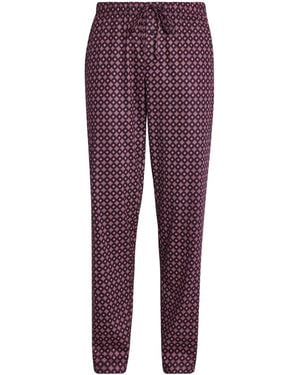 Hanro Cotton Night & Day Lounge Pants - Purple