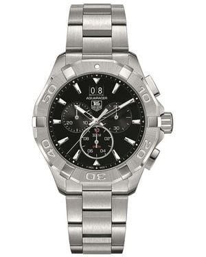 Tag Heuer Black Cay1110.ba0925 Aquaracer Stainless Steel Watch