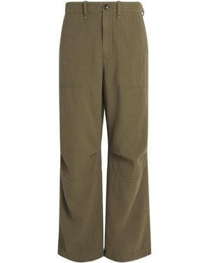 Jonathan Simkhai Cotton Slater Field Trousers - Green