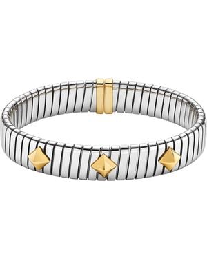BVLGARI And Stainless Steel Tubogas Bracelet - Metallic