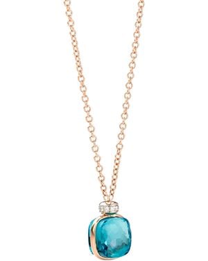 Pomellato Mixed, Topaz And Diamond Nudo Necklace - Blue