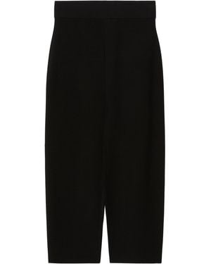 Marina Rinaldi Knitted Straight Pants - Black