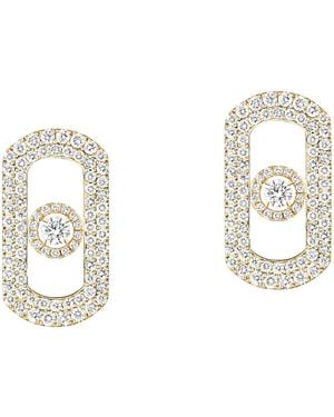 Messika So Move And Diamond Pavé Earrings - Metallic