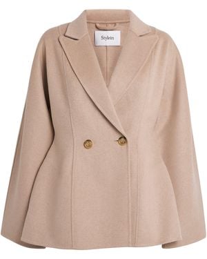 Stylein Wool-Blend Tanaro Blazer - Natural