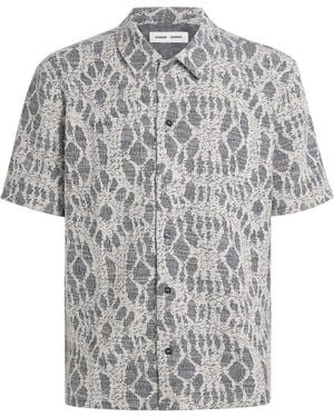 Samsøe & Samsøe Sakvist Short-Sleeve Shirt - Gray