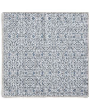Eleventy Wool-Blend Pocket Square - Gray