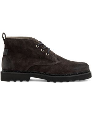 AllSaints Suede Skiff Lace-Up Boots - Brown