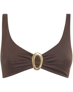 Away That Day Samoa Bikini Top - Brown