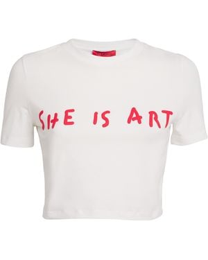 MAX&Co. X Pietro Terzini She Is Art T-Shirt - White