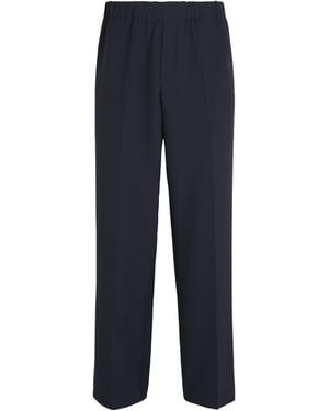Sandro Jersey Wide-Leg Trousers - Blue