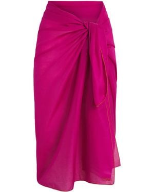 Eres Cotton Voile Cabine Pareo - Pink