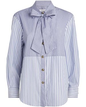 Sandro Cotton Stripe Shirt - Blue