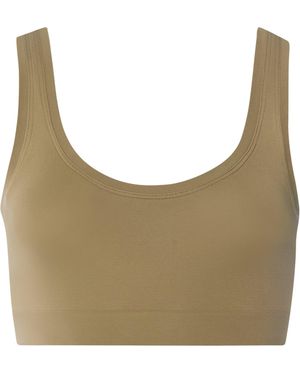 Hanro Touch Feeling Crop Top - Green