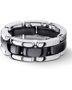 CHANEL Medium And Ceramic Flexible Ultra Ring - Metallic
