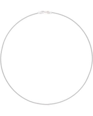 Astrid & Miyu Sterling Curb Chain Necklace - Metallic