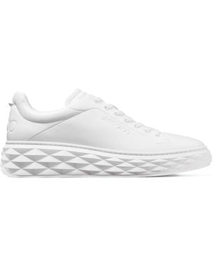 Jimmy Choo Diamond Maxi Low-Top Trainers - White