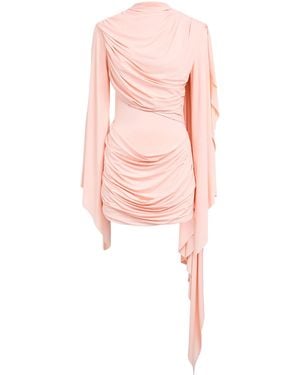 De La Vali Draped Perisa Mini Dress - Pink