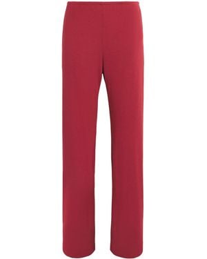 Leset Lauren Wide-Leg Lounge Trousers - Red