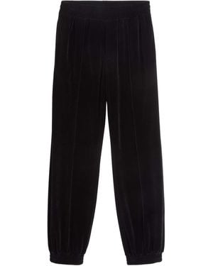 Valentino Cotton-Blend Chez Sweatpants - Black