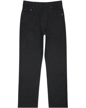 Studio Nicholson Moleskin Straight Riso Trousers - Black