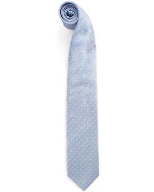 Isaia Silk Seven-Fold Tie - Blue