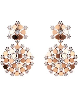 Chaumet And Diamond Bee De Earrings - Metallic