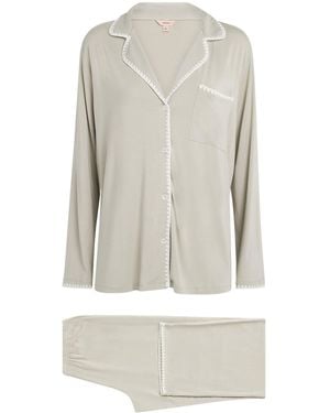 Eberjey Frida Long Pajama Set - Gray
