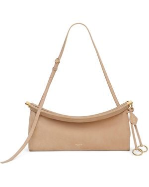 Alaïa Medium Leather Le Click East West Shoulder Bag - Natural